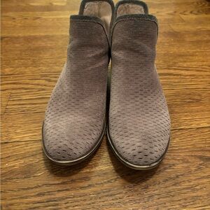 Suede Ankle Boots in Taupe